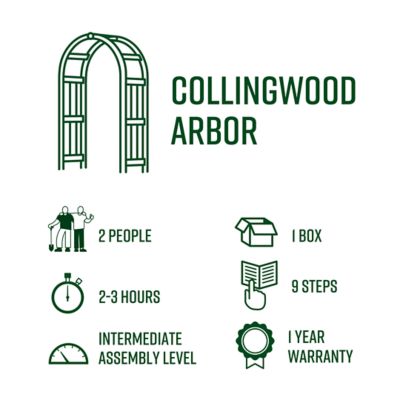 Image showing 5 th Vita 43 in. x 23 in. x 81 in. Collingwood Cedar Arbor
