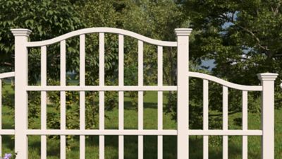 Image showing  107 in. x 95 in. Regency Vinyl Trellis, White