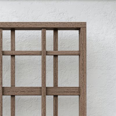 Image showing 6 th Vita 60 in. x 60 in. Urbana Modern Trellis, Espresso