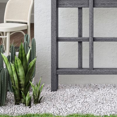 Image showing  60 in. x 60 in. Urbana Modern Trellis, Slate Gray