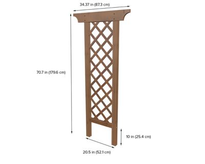 Image showing  34 in. x 73 in. Ridgewood Cedar Trellis