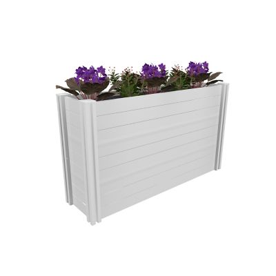 Vita Vinyl Classic Large Parklette Planter, 59 in. x 16 in. x 34 in.