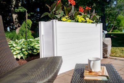 Image showing  Vinyl Classic Large Parklette Planter, 59 in. x 16 in. x 34 in.