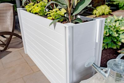 Image showing  Vinyl Classic Large Parklette Planter, 59 in. x 16 in. x 34 in.