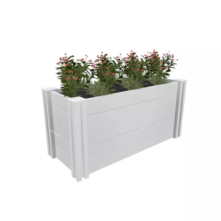 Vita 2.8 cu Small 3.3 cu ft Classic Vinyl Parklette Planter Planters