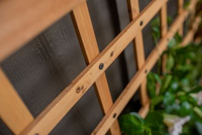Image showing 7 th Vita 3 cu. ft. Rosewood Cedar Planter with Trellis, 48 x 19 x 47in.