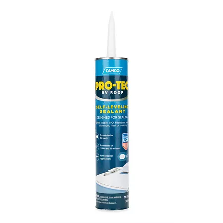 Camco Pro-Tec Self-Leveling RV Roof Sealant White E RV Parts