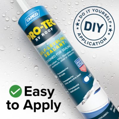 Image showing 5 th Camco Pro-Tec Self-Leveling RV Roof Sealant, White, E