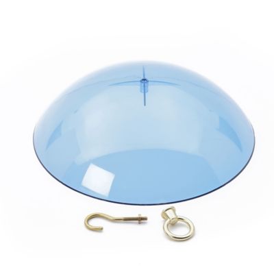Image showing  Dome Protective Cover for Hanging Bird Feeders, Blue