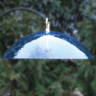 Image showing  Dome Protective Cover for Hanging Bird Feeders, Blue