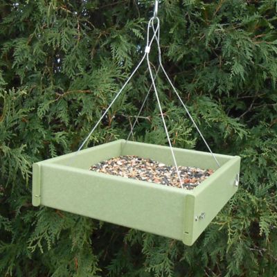 Image showing  2 qt. Recycled Small Hanging Platform Tray Bird Feeder