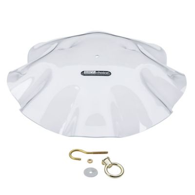 Image showing  Weather Guard Cover for Hanging Bird Feeders, Clear