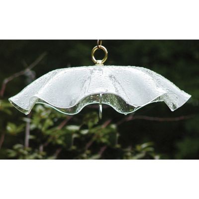 Image showing  Weather Guard Cover for Hanging Bird Feeders, Clear
