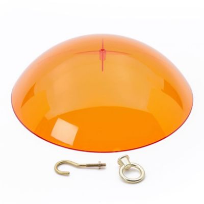 Image showing  Hanging Orange Dome Bird Feeder Cover