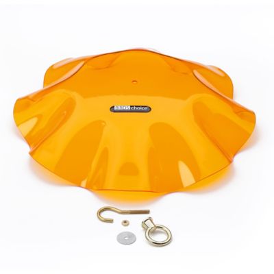 Image showing  Weather Guard Cover for Hanging Bird Feeders, Orange