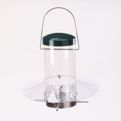 Birds Choice Classic Hanging Bird Feeder with Baffle Weather Guard, 12 in.