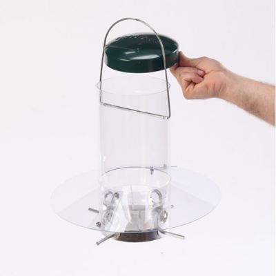 Image showing  4 lb. Classic Hanging Bird Feeder with Baffle Weather Guard, 12 in.