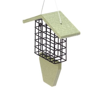 Image showing  1 Suet Cake Recycled Tail Prop Bird Feeder