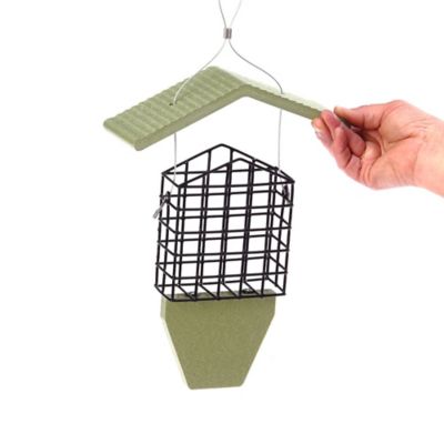 Image showing  1 Suet Cake Recycled Tail Prop Bird Feeder