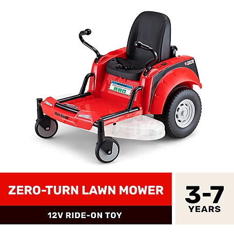 Tractor Supply 12V Zero-Turn Lawn Mower Ride-On Toy, Red