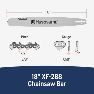 Image showing  18 in. Rancher Chainsaw Bar, 3/8 in. Pitch, 0.058 in. Gauge, 68 Drive Links