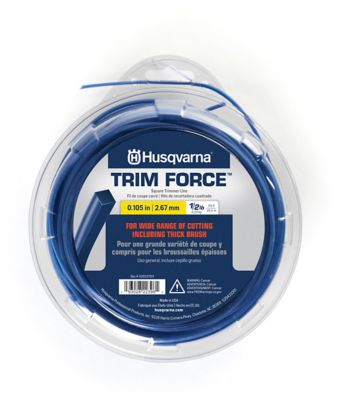 Husqvarna Trimforce Square Trimmer Line, 0.105 in. x 115 ft., Blue