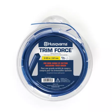 Husqvarna Trimforce Square Edger Line 0.105-in x 115-ft Blue Trimmer Lines Spools & Blades