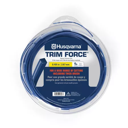 Husqvarna Trimforce Square Edger Line 0.105-in x 230-ft Blue Trimmer Lines Spools & Blades