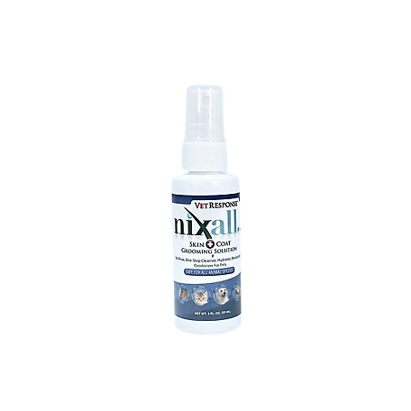 Nixall Pet Skin and Coat Grooming Solution, 2 oz.