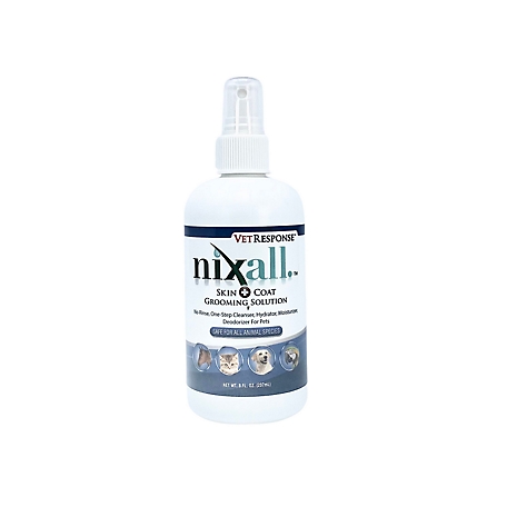 Nixall Pet Skin and Coat Grooming Solution, 8 oz.