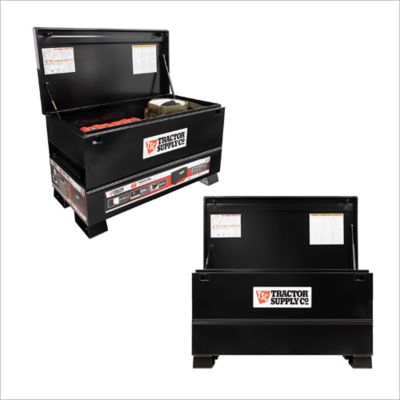 Image showing  28.5 in. x 48 in. x 24 in. Steel Jobsite Box