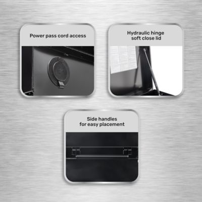 Image showing  28.5 in. x 48 in. x 24 in. Steel Jobsite Box