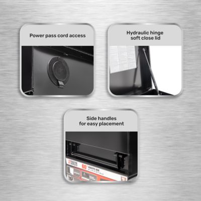 Image showing  60 in. x 24 in. x 28 in. Tool Box Storage Unit, Black