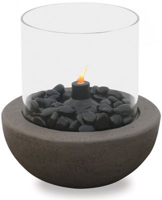 Fire Island 10.5 in. Tabletop Fire Bowl with Citronella Canister