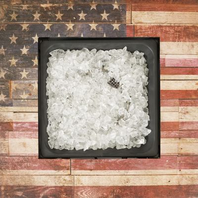 Image showing  30 in. x 30 in. The Liberty Cement Resin Mantel, UV Printed Rustic American Flag