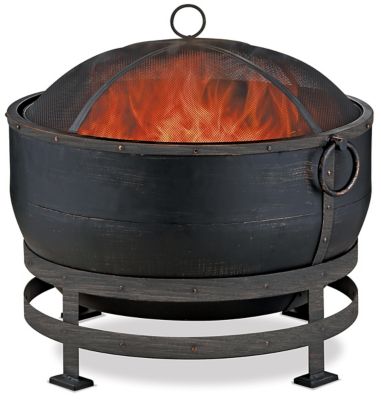 Endless Summer Wood-Burning Outdoor Fire Bowl with Kettle Design, Oil-Rubbed Bronze