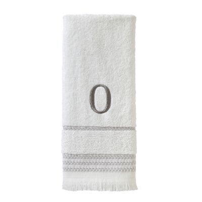 Image showing  Casual Monogram O Hand Towel Set, White, 2 pc.