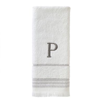 Image showing  Casual Monogram P Hand Towel Set, White, 2 pc.