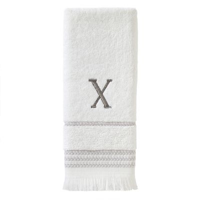 Image showing  Casual Monogram x Hand Towel Set, White, 2 pc.