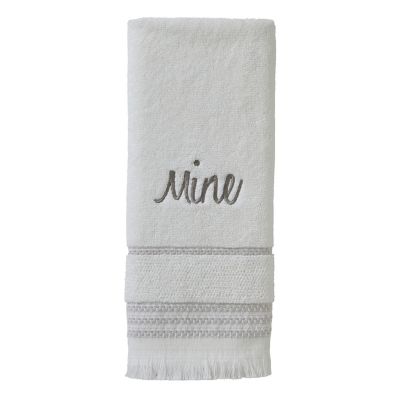 Image showing  Casual Mine and Yours Hand Towel Set, White, 2 pc.