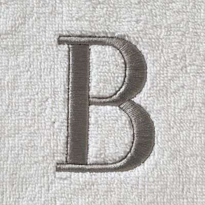 Image showing  Casual Monogram B Bath Towel, White