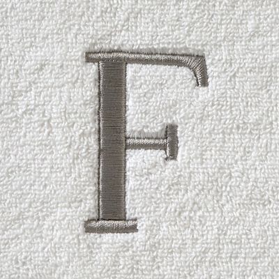 Image showing  Casual Monogram F Bath Towel, White