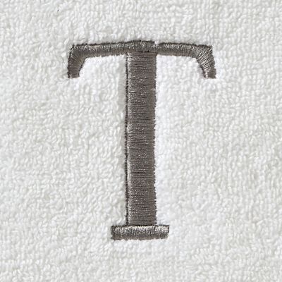Image showing  Casual Monogram T Bath Towel, White