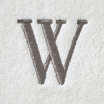 Image showing  Casual Monogram W Bath Towel, White