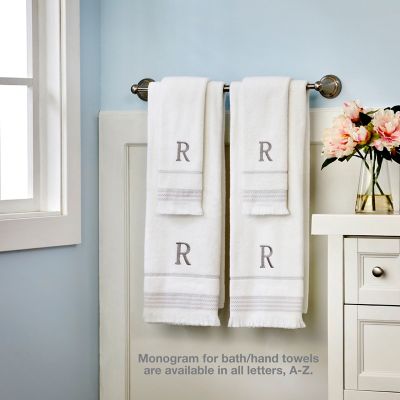 Image showing  Casual Monogram W Bath Towel, White