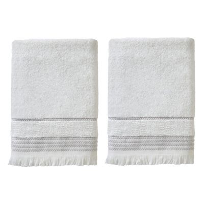 Image showing  Casual Bath Towels, White, 2 pc.