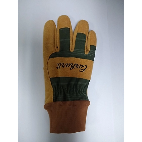 Carhartt Insulated Duck Synthetic Suede Knit Cuff Glove
