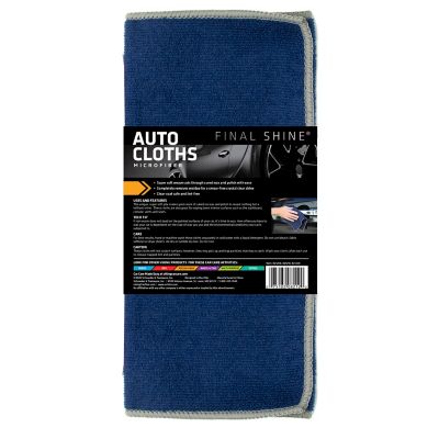 Image showing  Final Shine Microfiber Auto Cloths, Sleeve, 5-Pack
