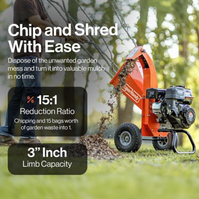 Image showing  3 in. Diameter 209cc Gas Wood Chipper