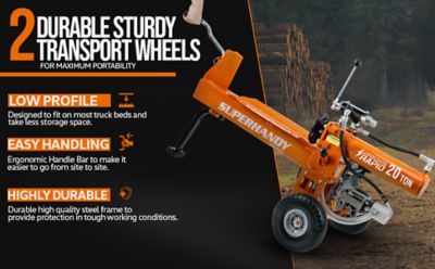 Image showing 6 th SuperHandy Gas-Powered Hydraulic Log Splitter TRI-GUO077